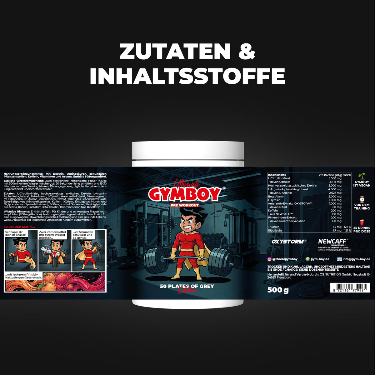 GYMBOY Pre Workout (Fanpack)