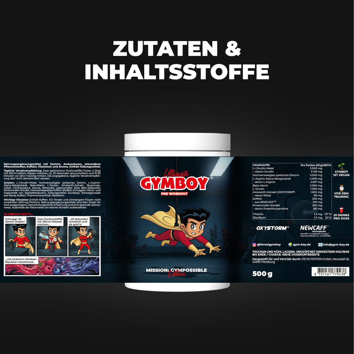 GYMBOY Pre Workout (Fanpack)