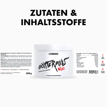 Götterpuls NULL - Premium Pre Workout (koffeinfrei)