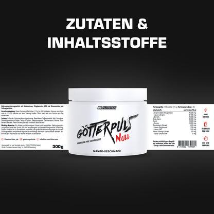 Götterpuls NULL - Premium Pre Workout (koffeinfrei)