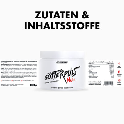 Götterpuls NULL - Pre Workout (koffeinfrei)