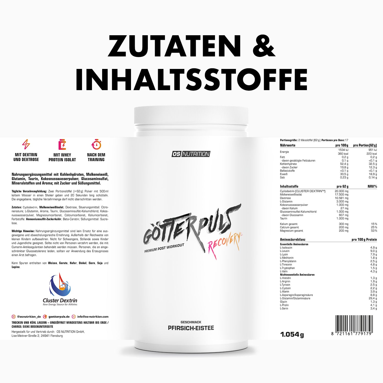 Götterpuls Recovery+ – Premium Post Workout Drink