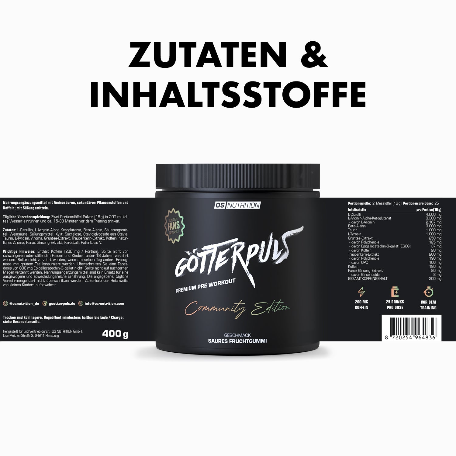 Götterpuls - Premium Pre Workout Community Edition 2024