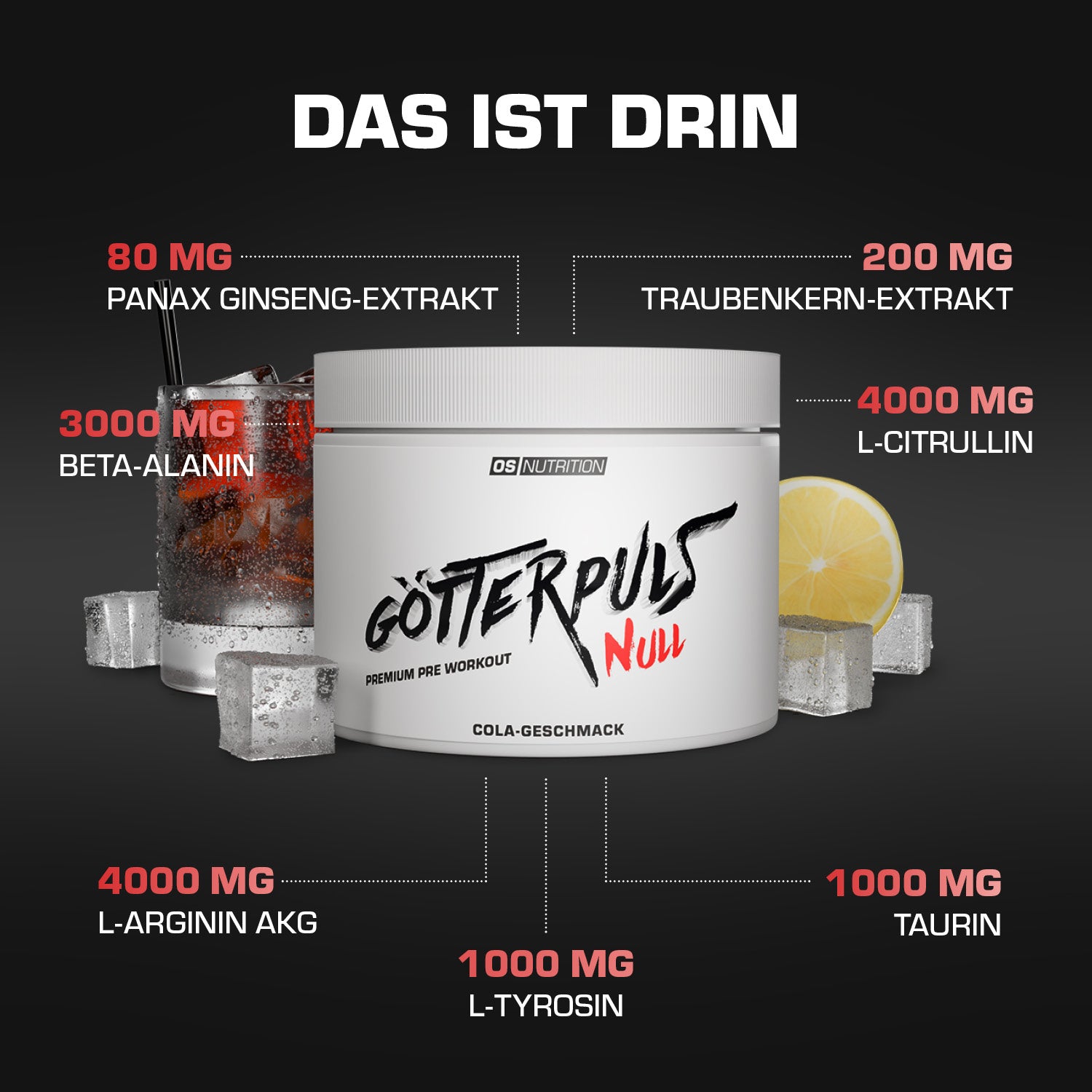 Götterpuls NULL - Premium Pre Workout (koffeinfrei)