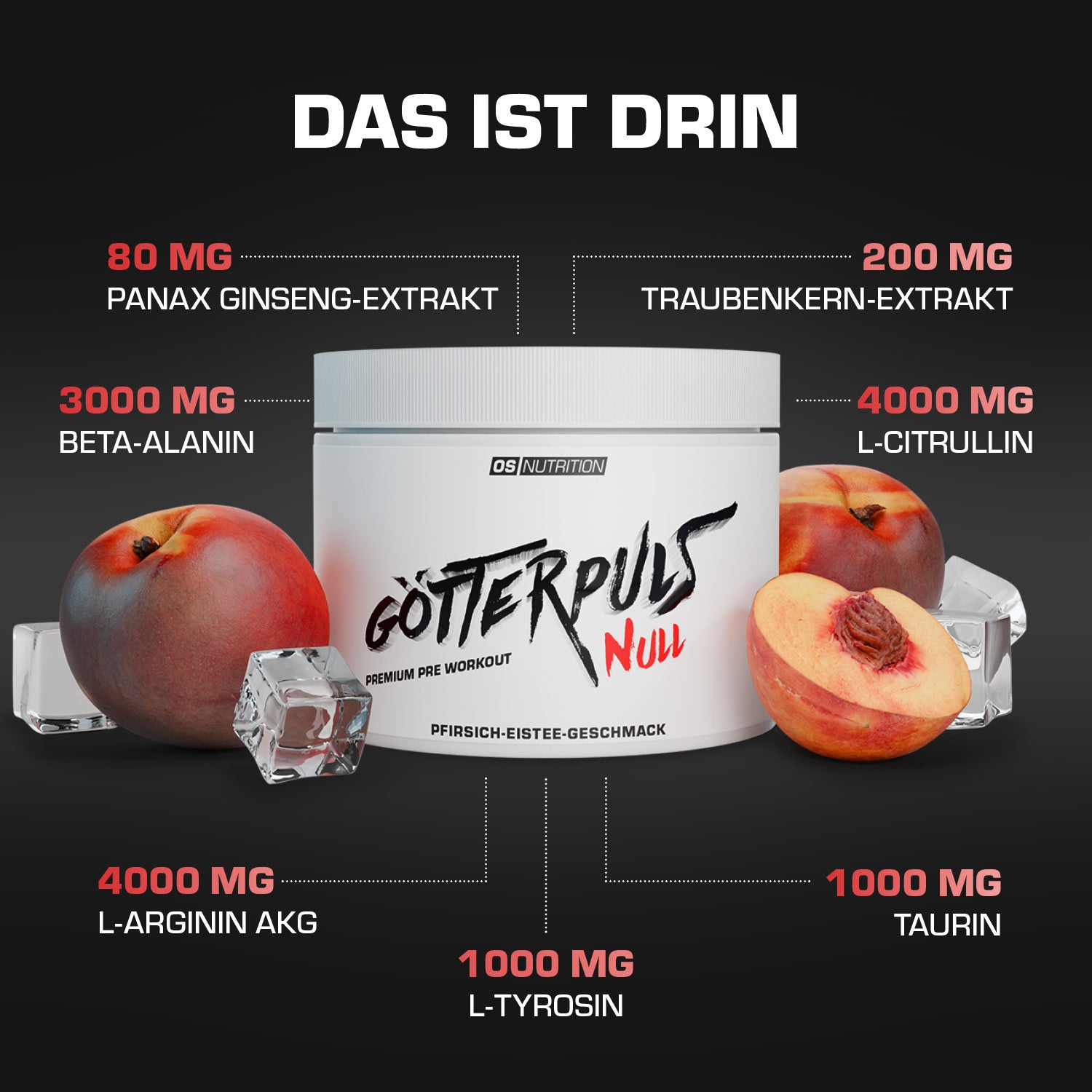 Götterpuls NULL - Premium Pre Workout (koffeinfrei)