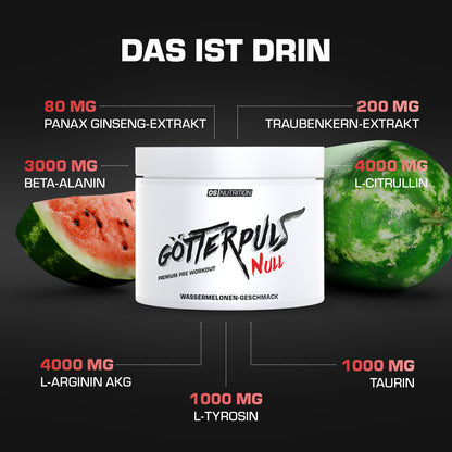 Götterpuls NULL - Premium Pre Workout (koffeinfrei)