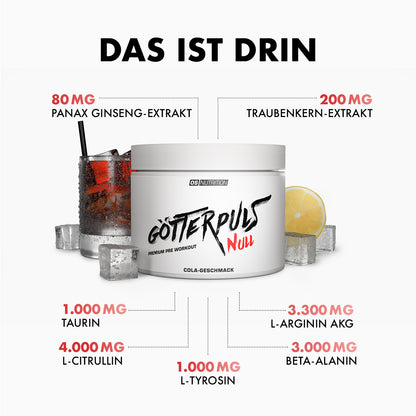 Götterpuls NULL - Premium Pre Workout (koffeinfrei)