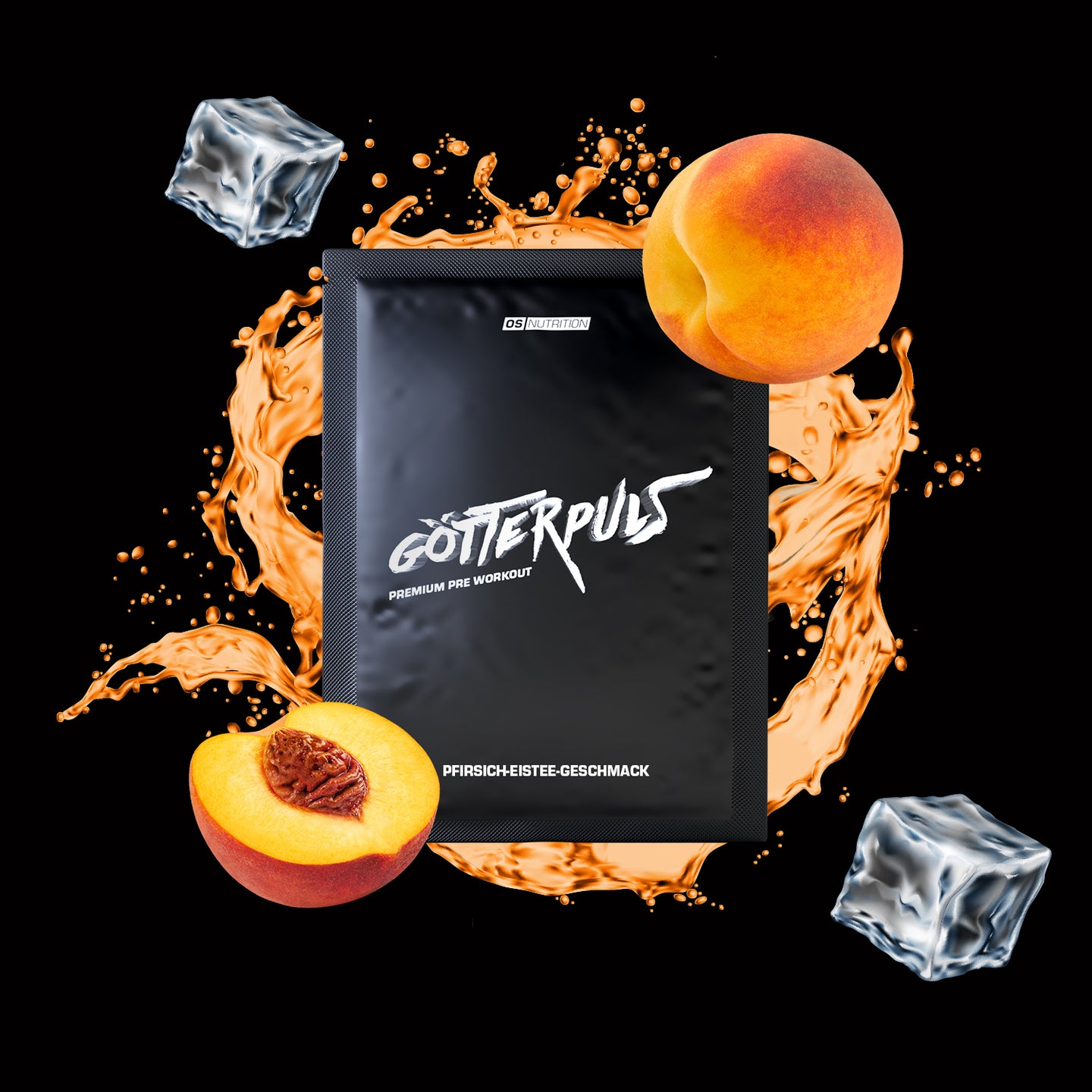 Götterpuls® - Premium Pre Workout - Pfirsich-Eistee