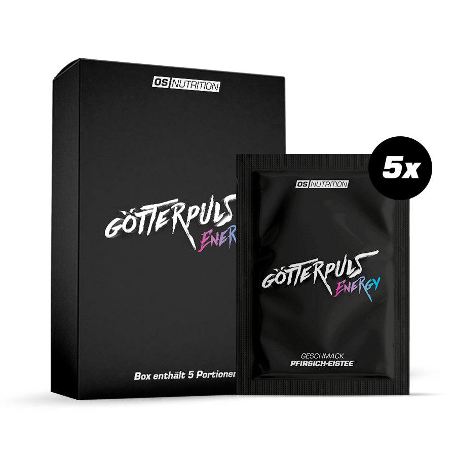 Götterpuls® Energy Pfirsich-Eistee Probe (5er Pack)