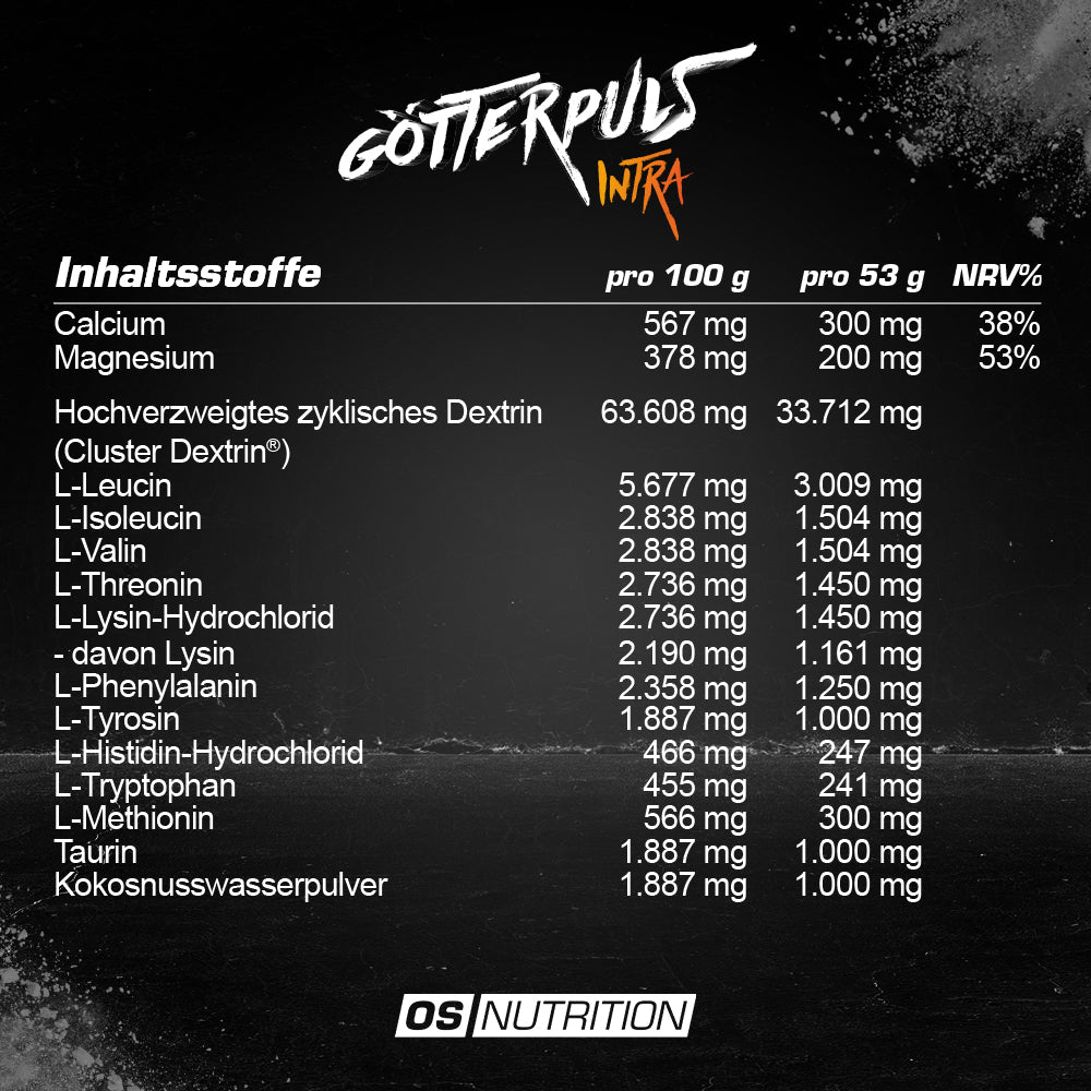 Götterpuls® Intra – Premium Intra Workout Drink 1.060 g
