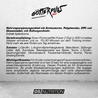 Götterpuls® NULL - Premium Pre Workout (koffeinfrei)