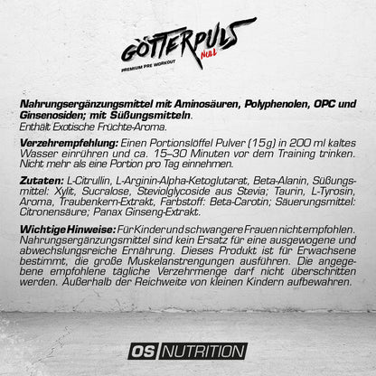 Götterpuls® NULL - Premium Pre Workout (koffeinfrei)