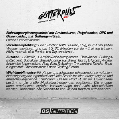 Götterpuls® NULL - Premium Pre Workout (koffeinfrei)