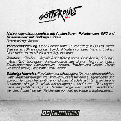 Götterpuls® NULL - Premium Pre Workout (koffeinfrei)