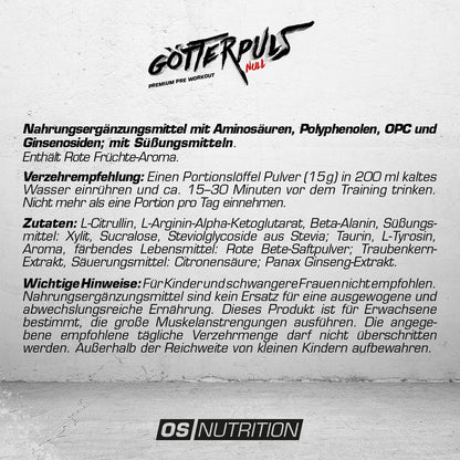 Götterpuls® NULL - Premium Pre Workout (koffeinfrei)