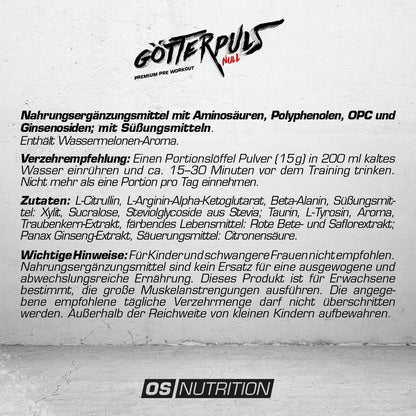 Götterpuls® NULL - Premium Pre Workout (koffeinfrei)