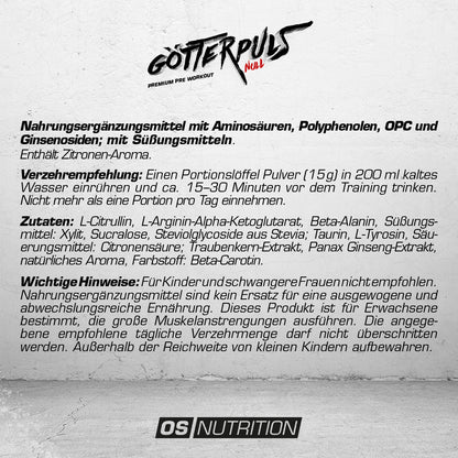 Götterpuls® NULL - Premium Pre Workout (koffeinfrei)